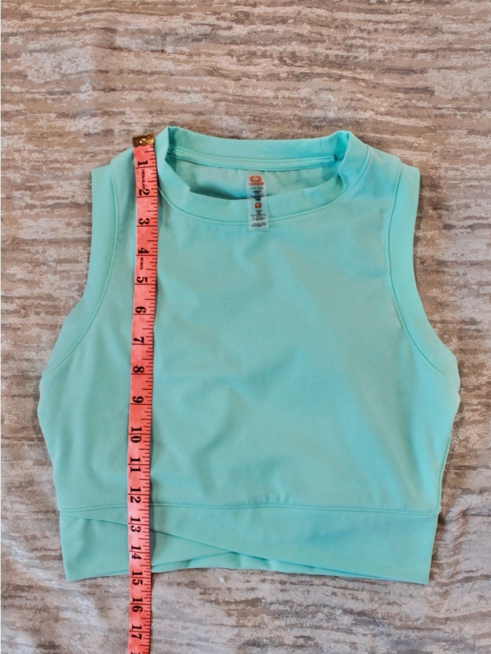 Mono B Mint Green Cropped Workout Tank Size Medium - Picture 5 of 5